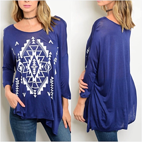 Tops - ‼️SALE Boho Tribal Flowy Lightweight Tunic Top SML